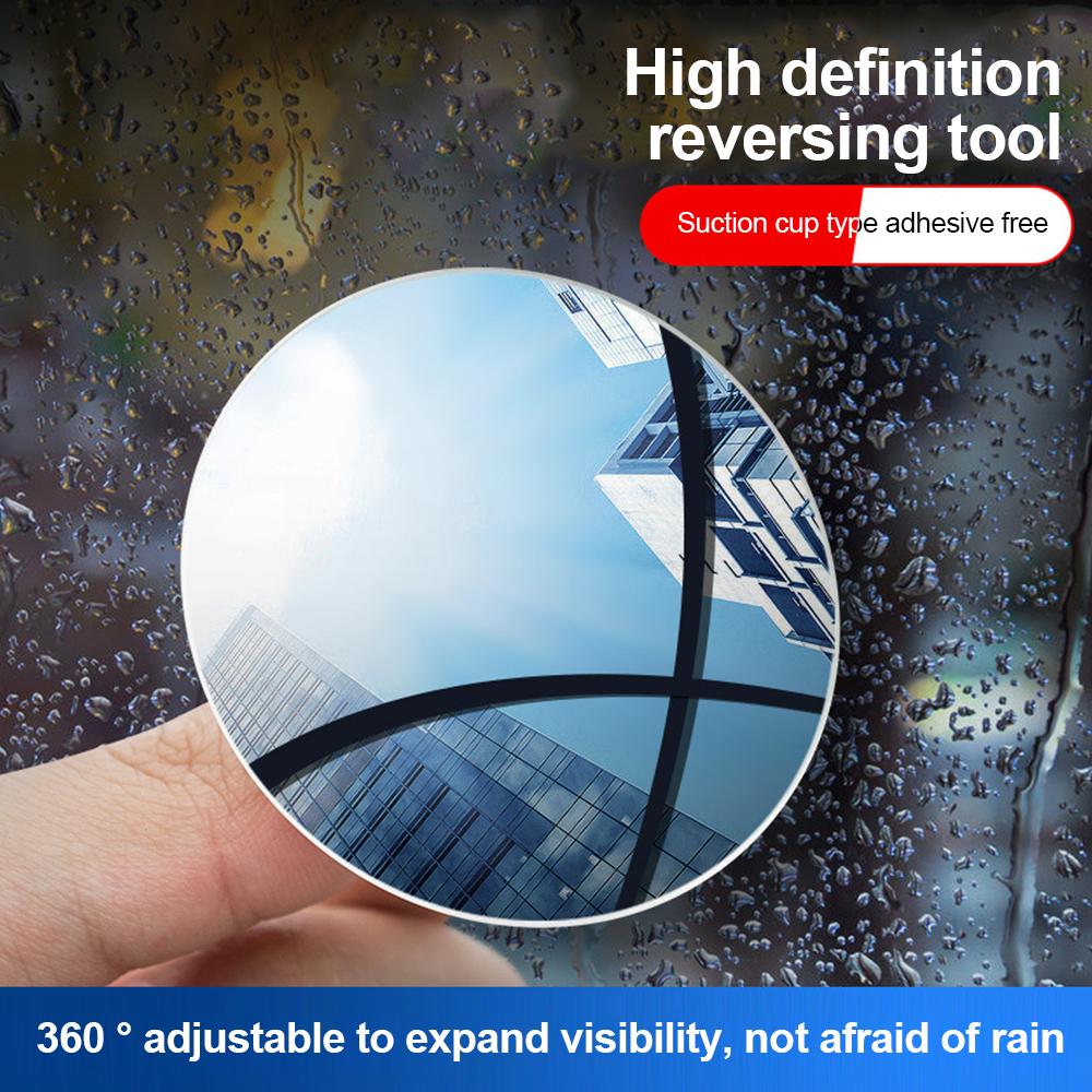 2 buc Oglindă auto Hd oglindă convexă unghi orb Oglindă retrovizoare automată cu unghi larg de 360 ​​de grade Oglinzi pentru parcare pentru vehicule