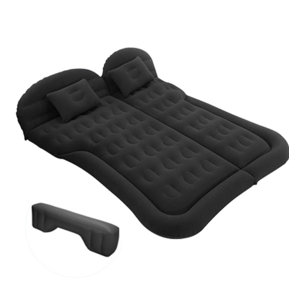 Tragbares aufblasbares Auto-Luftbett, verdicktes Autobett, Tragetasche, Kofferraumkissen, Kissen im Freien