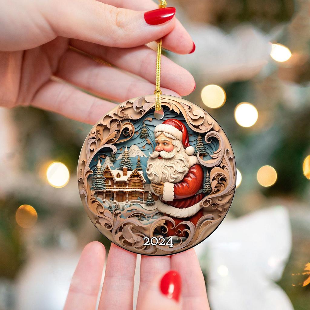 Baby's Christmas Ornament Gift For New New Mom Newborn, Personalized Baby Ornament Christmas 2024, Baby's 1st Xmas Ornament Gift, Custom Choose Name &