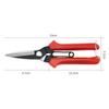 Stainless Steel Pruning Shears - Sharp Garden Scissors for Flower, Plant & Bonsai Trimming, Red Non-Slip Handle Gardening Tool