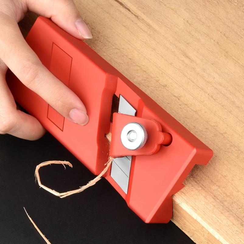ABS Plasterboard Chamfering Planer Wood Edges Trimming Tool Tilt 45° Oblique Angle Ceiling Decorative Planer for Acoustic Panel