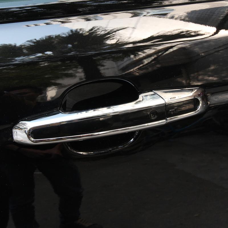 For Jaguar E-PACE XE XF XFL F-Pace Chrome Exterior Side Door Handle Cover Trim For Land Rover Discovery Range Rover Sport L494