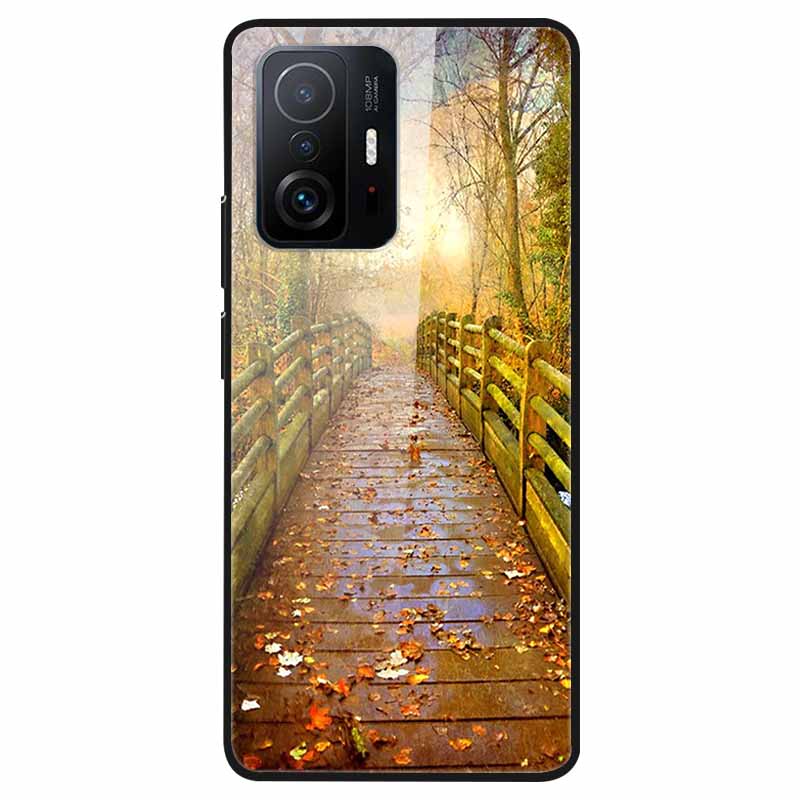 Tempered Glass Case For Xiaomi 11T Cover 6.67 Cool Bumper Hard glass Case For Xiaomi 11T Pro Case Mi 11T Pro Mi11T Capa Shells