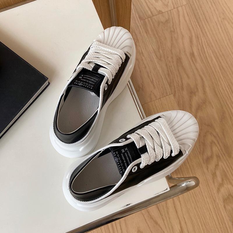 Leather Thick-soled Shell-toe Small White Shoes Women's  Summer New Casual Sports Shoes Trend