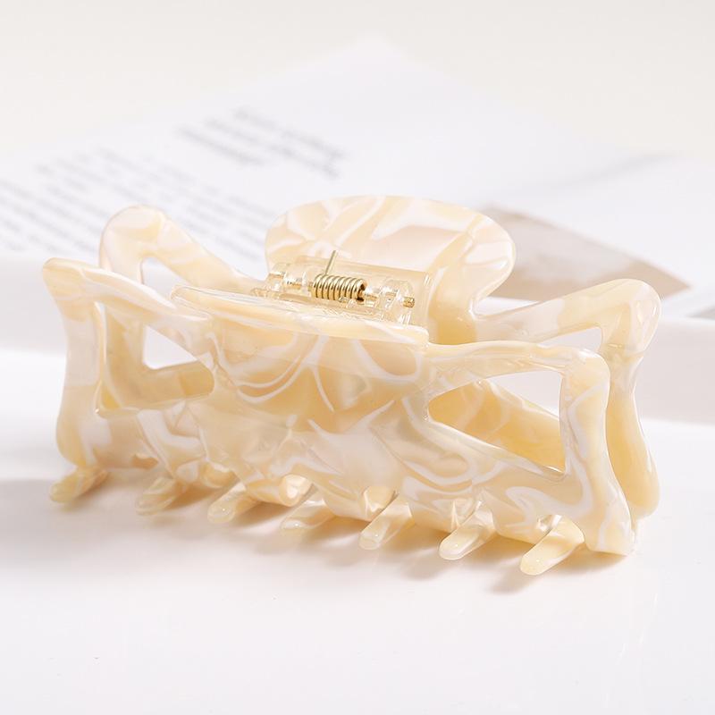 

Hollow acetic acid clip textured temperament hair clip advanced color hair clip hair accessories utility shark clip