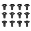 50pcs Car Fender Liner Clip Screw Grommet Clamp Auto Fasteners-Set Black