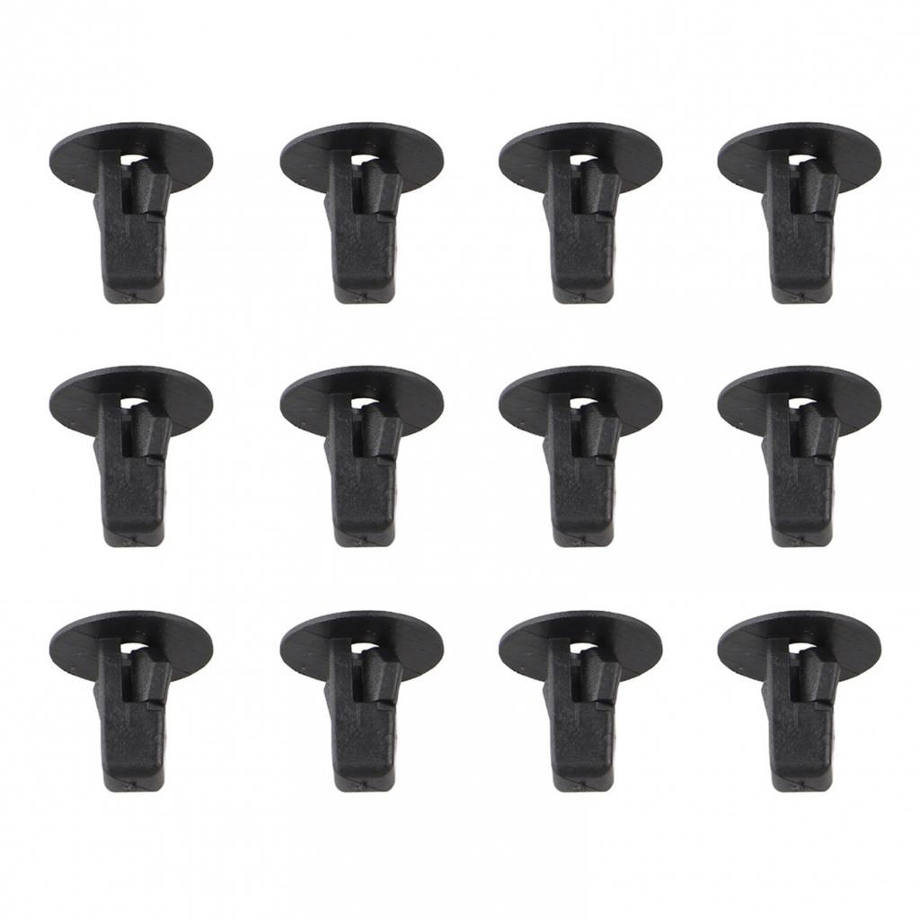 50pcs Car Fender Liner Clip Screw Grommet Clamp Auto Fasteners-Set Black
