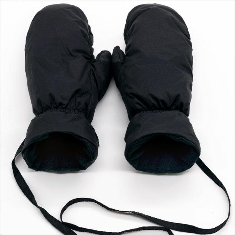 Women Duck Down Gloves Men Mittens Ski Hiking Winter Warm Thick Outdoor Soft L