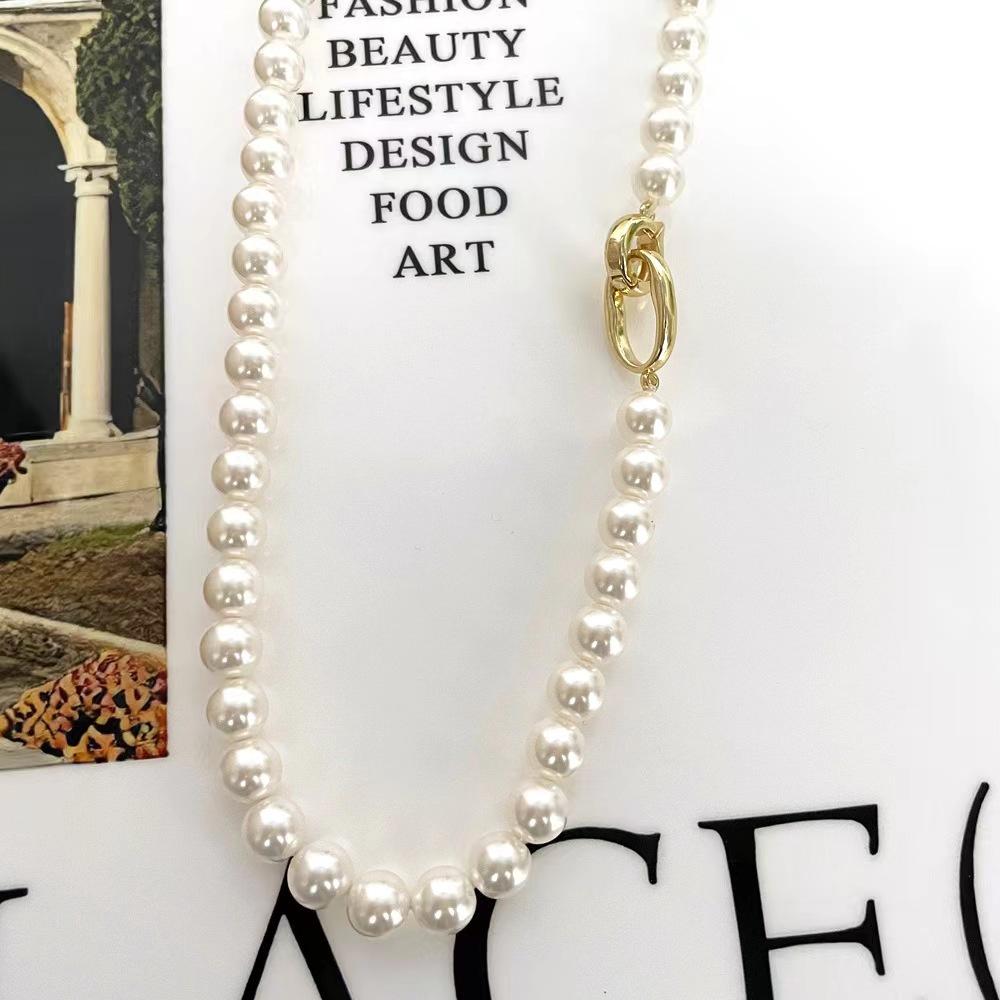Antique Collarbone Chain, Pearl Necklace, Neck Chain, Summer Niche Versatile Personality Design Items