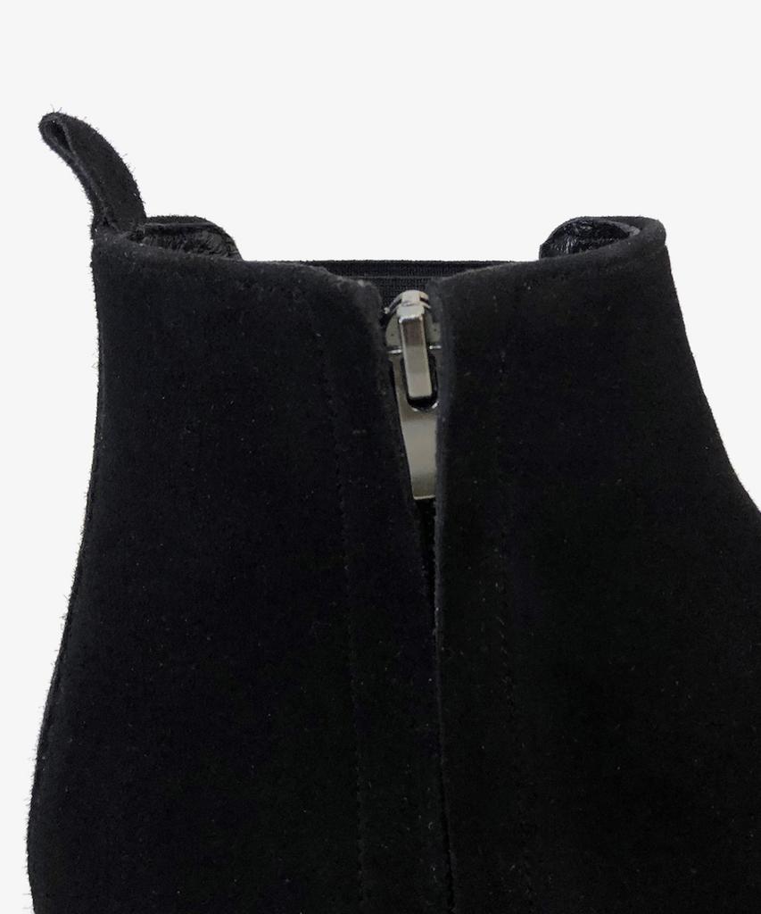 Joenshoe Lil Suede Side Zipper Chelsea Boots Black