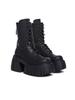 Fashion Super High Heel Platform Middle Tube Female Autumn and Winter Elevator Ankle Tide Music Chunky Heel Comic Show Boots