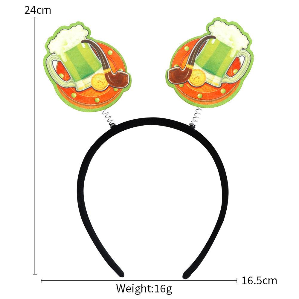 Whimsical St Patricks Day Headband Decor With Eyecatching Shamrock And Themes Beer