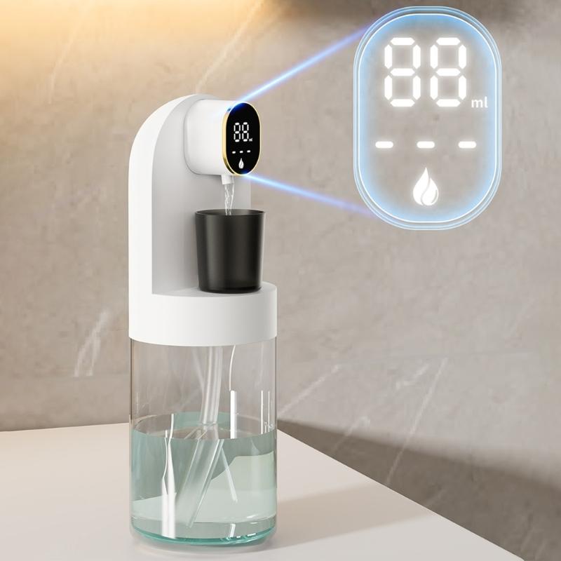 Macchina Dispenser Intelligente per Collutorio Ricaricabile tramite USB-C Batteria da 2000mAh Uso Continuo e 4 Tazze Staccabili