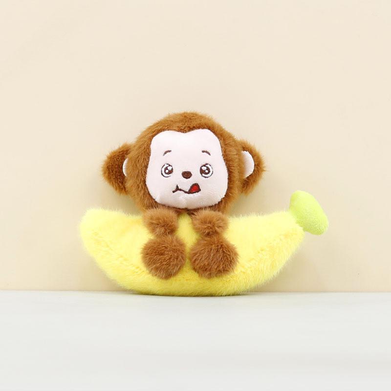 Plush Soft Monkey Keychain Keyring Children Gift Collection Doll Enthusiasts