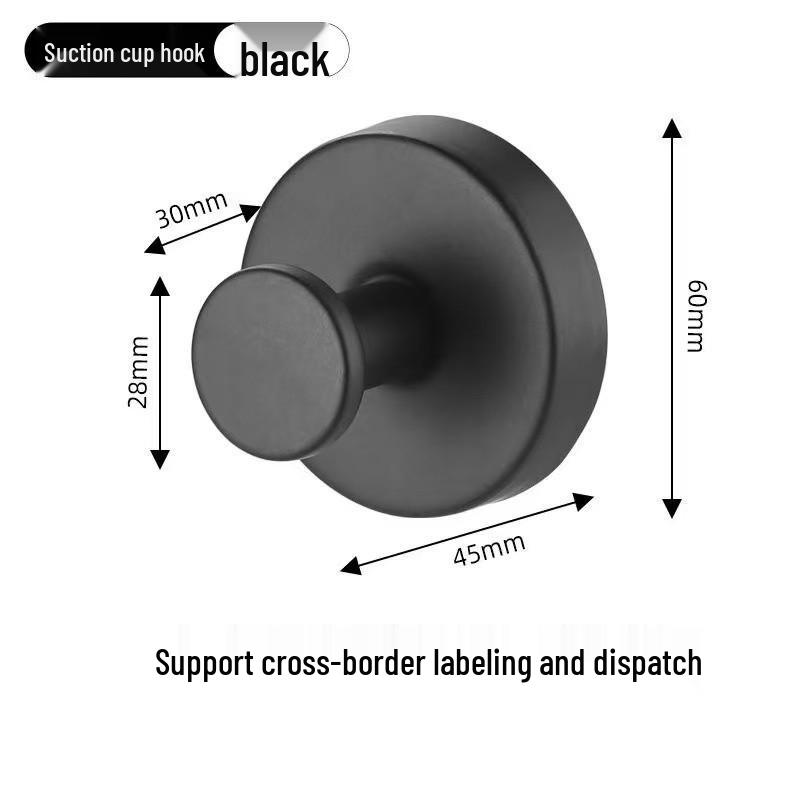 Stainless Steel Traceless Suction Cup Hook for Kitchen & Bathroom