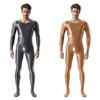 Sexy Herren Bonbonfarbe Öl Glänzend Schick Formgebend Bodysuit Fleckenfrei Glatt Durchsichtig Strumpfhose Elastisch Fitness-Leotard Dienstmädchen-Kleidung