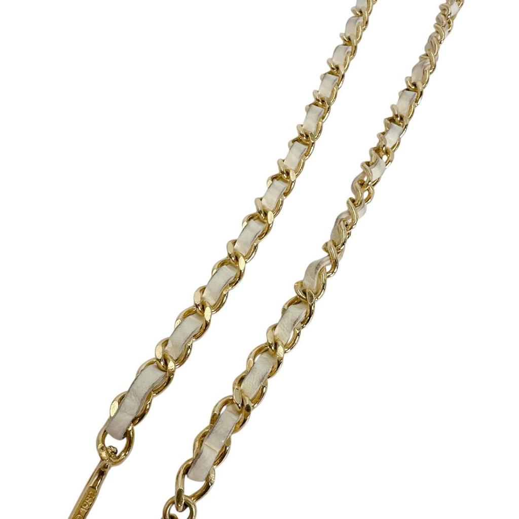 CHANEL Vintage Logo Chain Belt belt metal White gold unisex Used