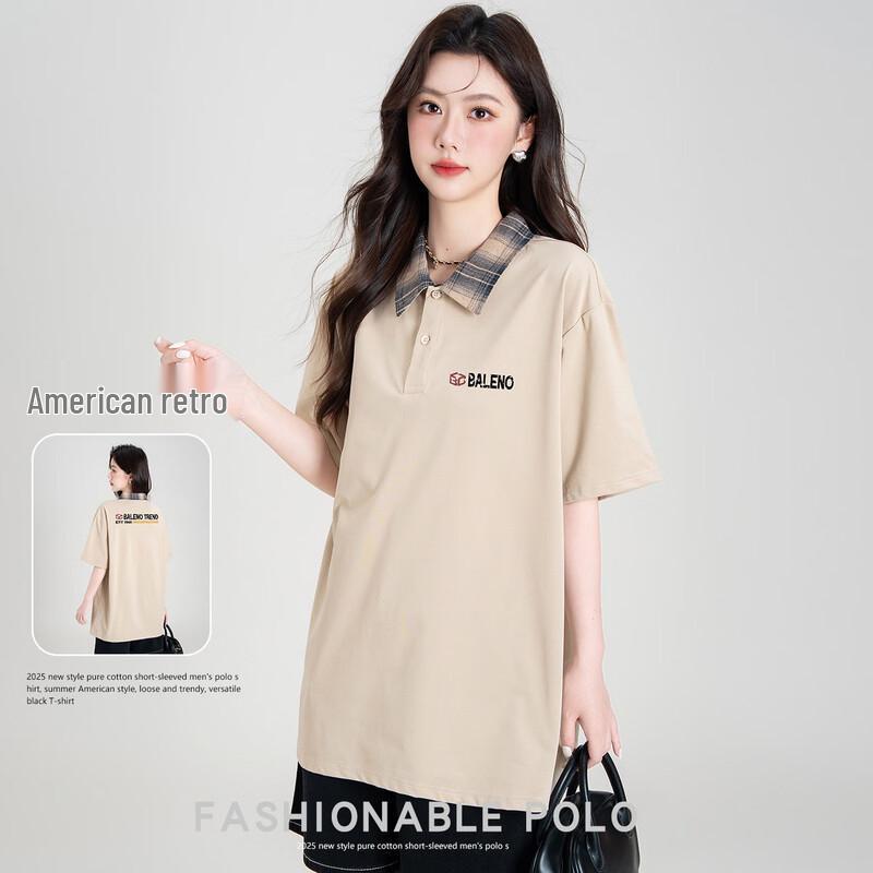 Baleno Men s Loose-Fit Plaid Print Polo Shirt 3XL