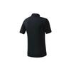 Fila Fitness Series Solid Color Logo Short Sleeve Polo Shirt Men Tops Deep-Black A51M321115FBK