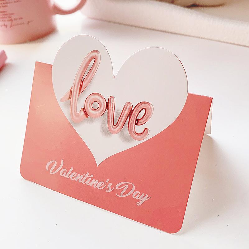 10Pcs/Set Valentines Day Love Postcard Wedding Invitation Greeting Cards Anniversary Valentines Day Gift Cards Party Supplies