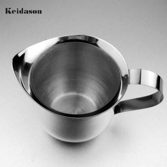 Kávová konvička na cappuccino Nerezový hrnek na mléko na latte se špičatými ústy šálek na mléčný koktejl