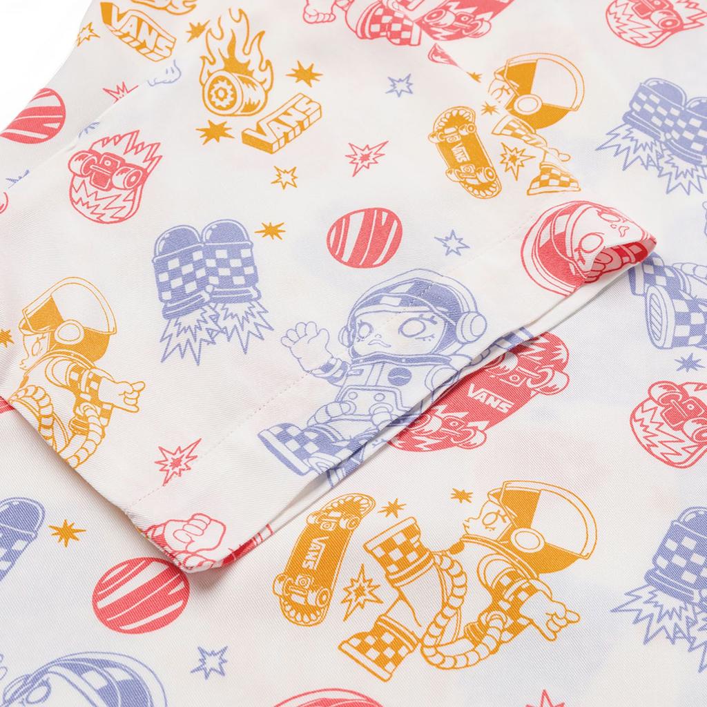 Vans X Space Molly Soft Comfortable Skin-Friendly Fashion All-Over Print Short Sleeve Shirt Women Shirts VN000RAAFGS