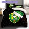 ADO Den Haag Pattern Bedding Quilt Set  Home Decoration  Gift (1 * Duvet Cover + 2 * Pillowcase  Without Core)
