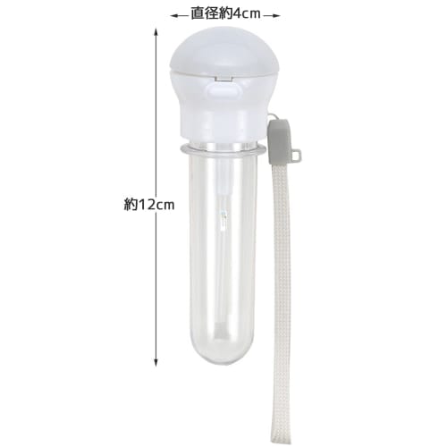 Skater PET Bottle with Straw Cap, 350ml/500ml, with Carrying Case, Gray x White, PSHC5S-A