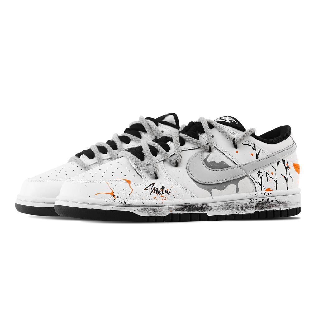 Nike Dunk Asphalt Gray Shadow Slip Resistant Abrasion Resistant Low top Skateboard Shoes Unisex DD1391-100(Team529-)