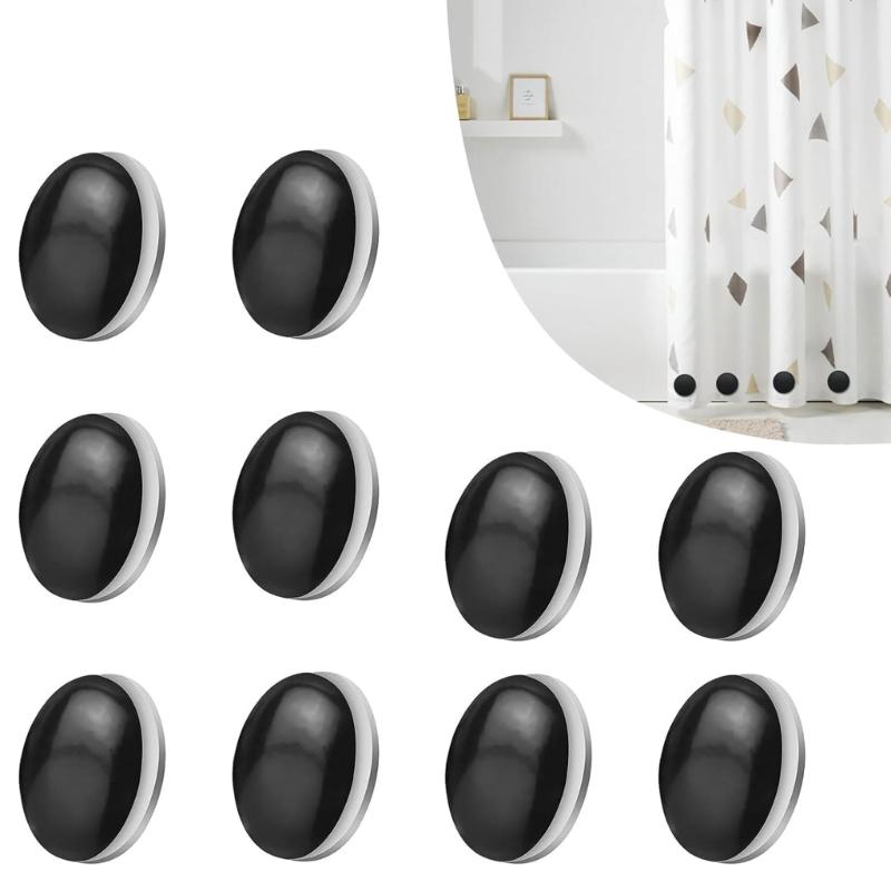 10 Pezzi Pesi Magnetici per Tende da Doccia Bloccano Pesi Robusti per Rivestimenti di Tende, Tende, Tovaglie, Bandiere Durevoli