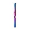 Refillable Ergonomic Fountain Pen for Students - Transparent Colored Plastic Design