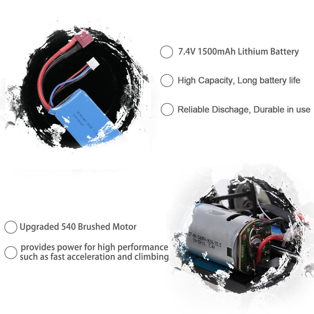 

WLtoys A979B 24G 118 RC Car 4WD 70KMH Высокоскоростной Электрический Полностью Пропорциональный Big Foot