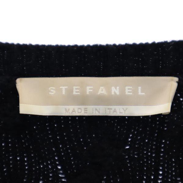 STEFANEL Made in Italy Wool Blend Long sleeve knit one piece M black Women Used