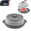 10.2 Inch Microwave Plate Cover 2 In 1 Cover As Splatter Guard Collapsible Lid for Plate Dish Bowl Multi-Purpose Kitchen Gadget