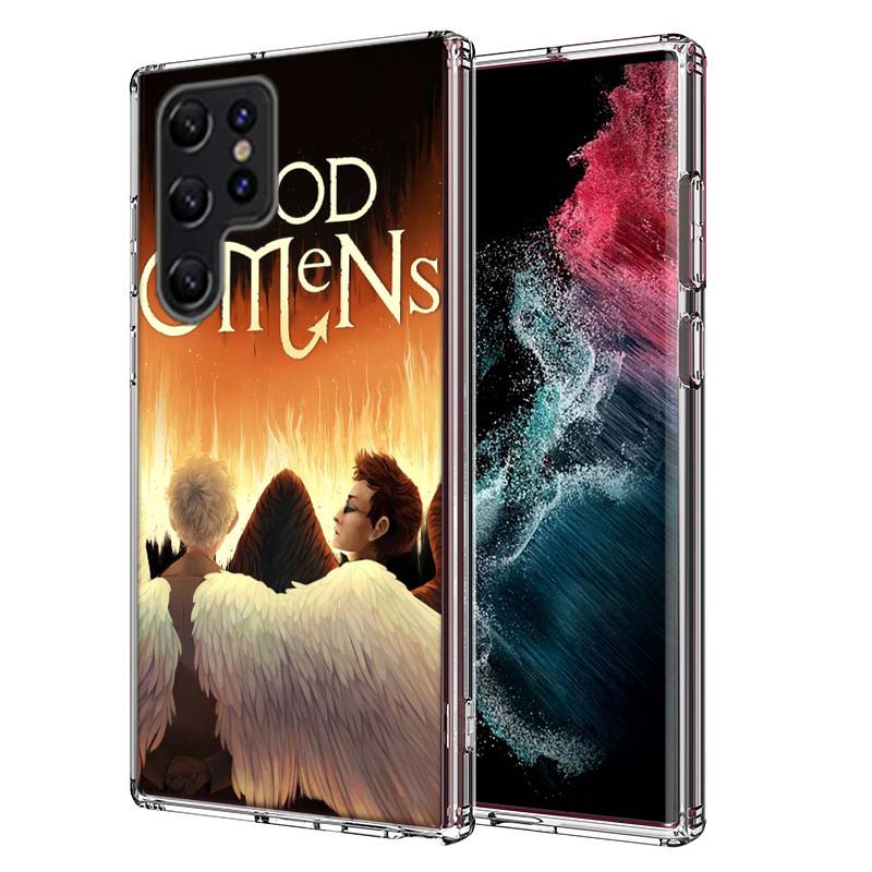 

Good Omens TV Capa Phone Case For Samsung S26 Ultra S25 Edge Galaxy S23 S21 S20 S24 FE S22 S10 Plus Cover Clear TPU Shell Coque Samsung S25 Plus 5G