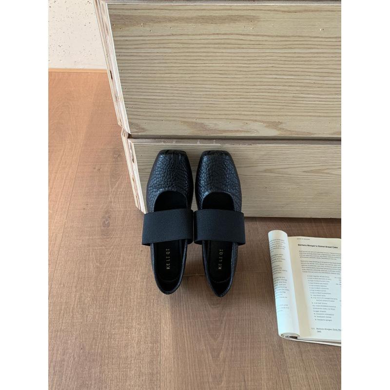 Retro French Style Cool Mary Jane Shoes Women's 2025 Niche Design Ballet Texture Fashion Shoes