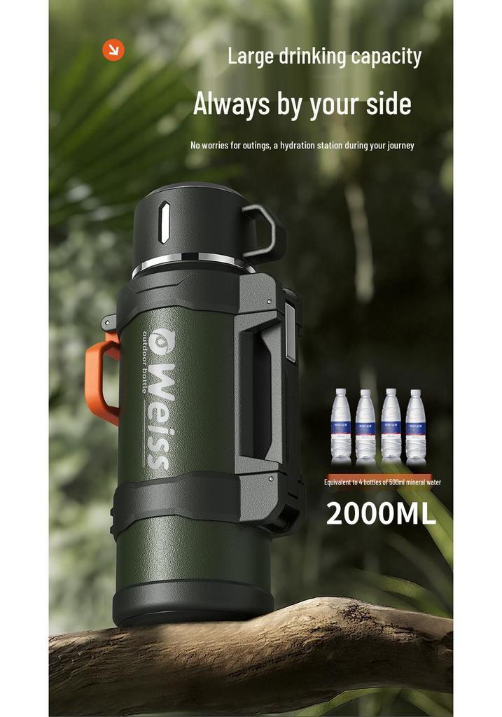 Large Portable Outdoor Insulated Thermos Flask for Cars and Home Use