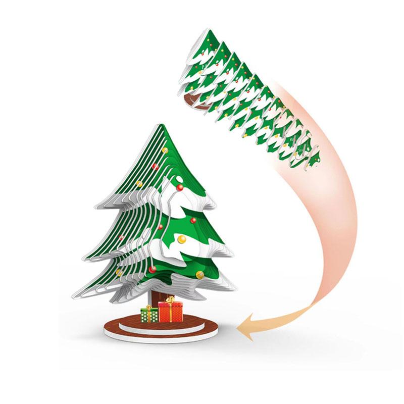 

Cartoon 3D Paper Puzzle for Kids Santa Claus Educational Montessori Toys Funny DIY Manual Assembly Three-dimensional Model Toy