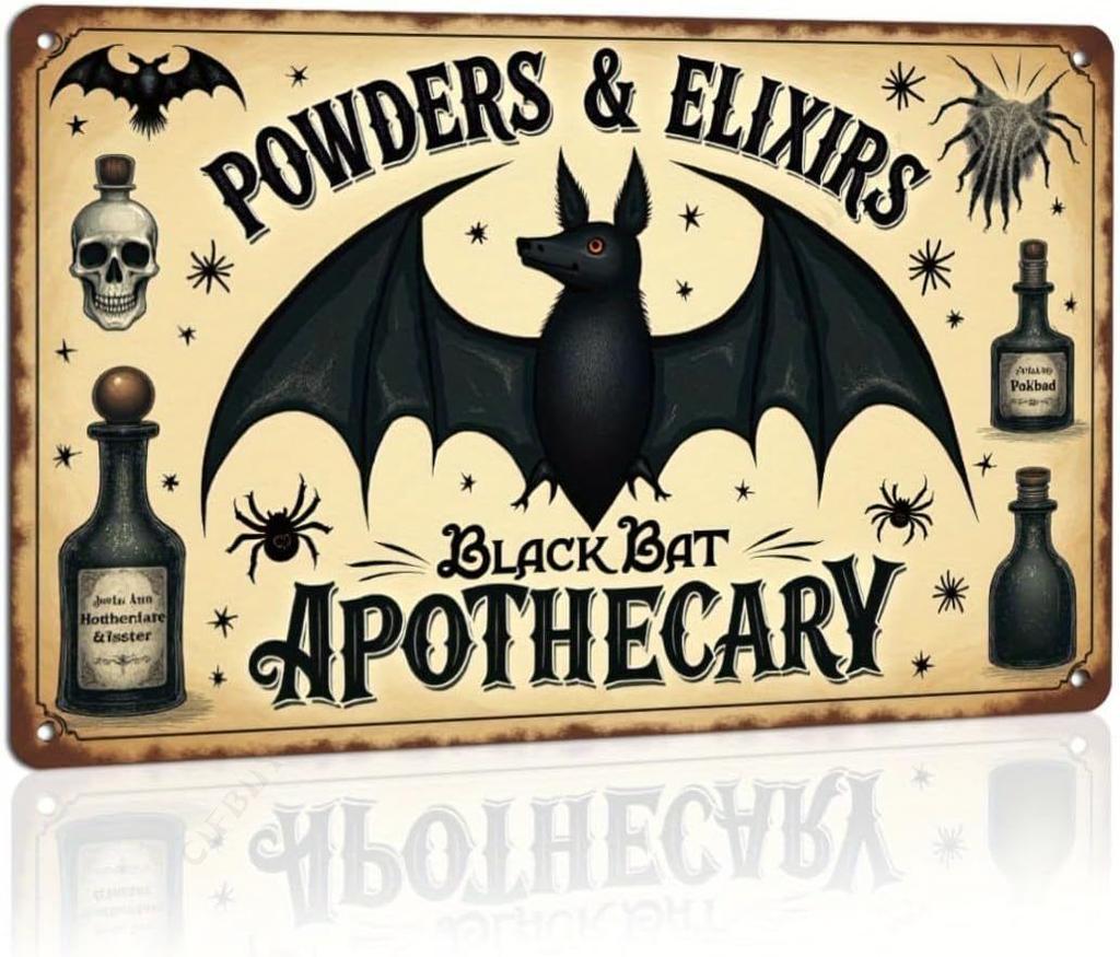 Halloween Poster On the Wall, Metal Plaque 20x30cm