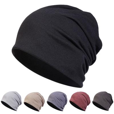 Unisex Bomuldssluch Hættehue Vinter Indendørs Brug Blød Åndbar Vindtæt Sovehue