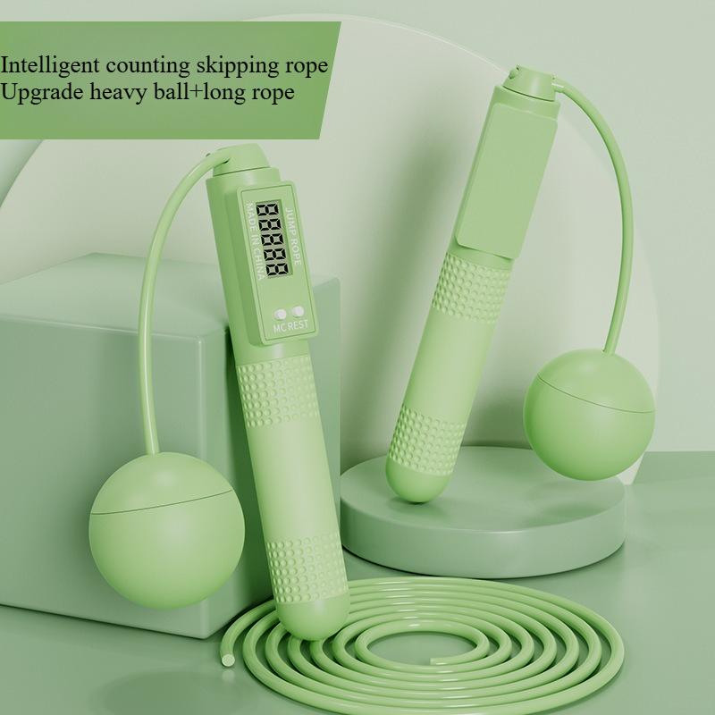 Fitness shaping weight loss exercise adult fat burning weight bearing counting skipping rope