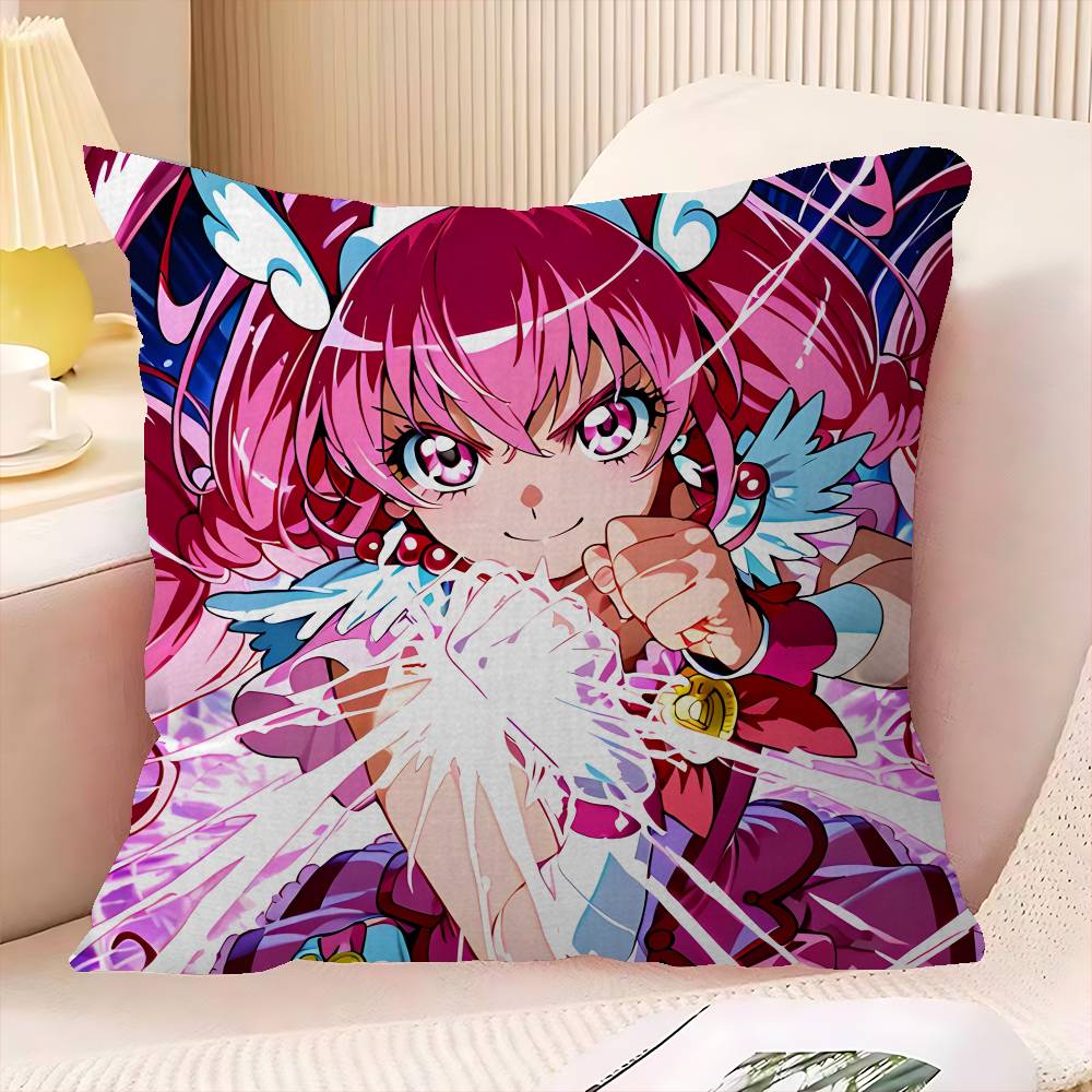 

Smile Precure Anime Personalized Pillow Dust Cover Bedroom Kids Party Decoration Pillowcase Birthday Children Gift 30x30 cm