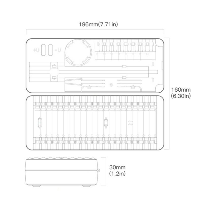 58 in 1 Magnetic Screwdriver Set With Rechargeable Battery Compact Cordless Tool For Electronics And Home Improvement