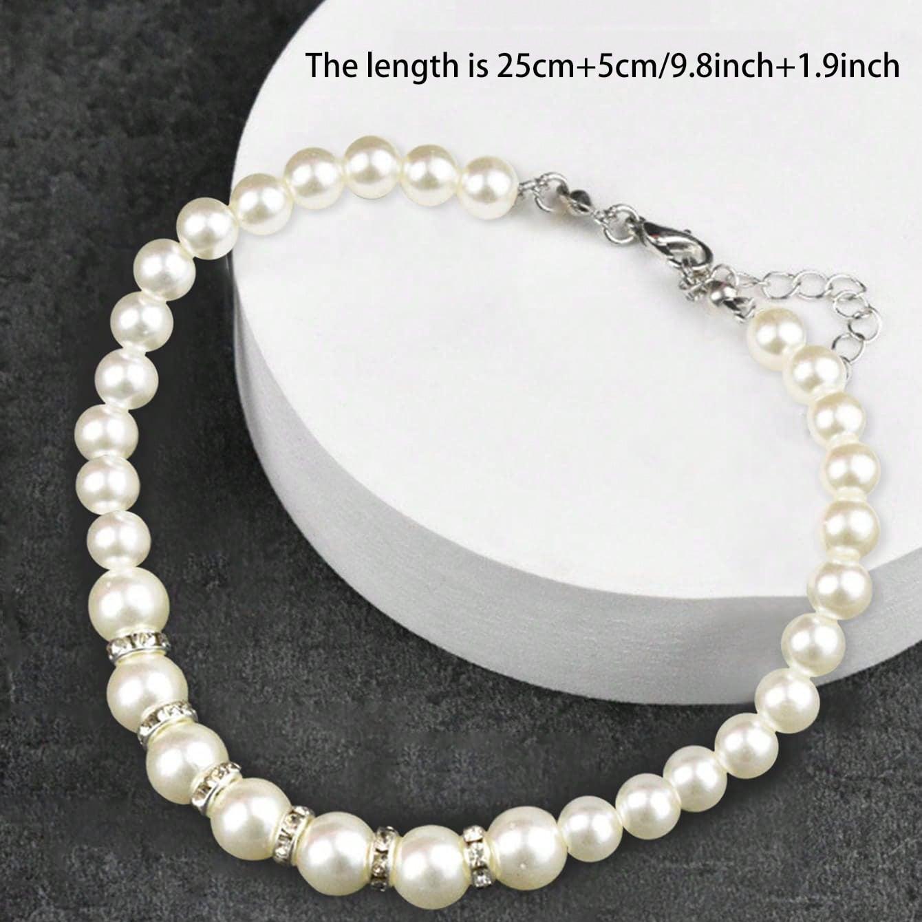 

1 шт. Жемчужное ожерелье для питомца, Кошачье украшение, Подвеска, Принцесса, Собака, Милые украшения, Ошейник со стразами для щенка, Аксессуары для питомцев, Кошек, Чихуахуа белый