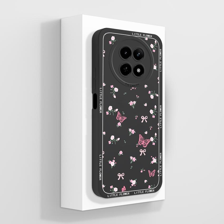 Case For Oppo Realme 12 13 14 P1 P2 Pro 14T 12X Phone Bags Cute Bear Paw Patterns Liquid Silicone Upgraded Dustproof Protective Shell For Oppo Housing