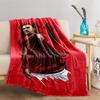 Red Passion Soccer Art Blanket for All Seasons Blanket Lunch Break Throw Gift