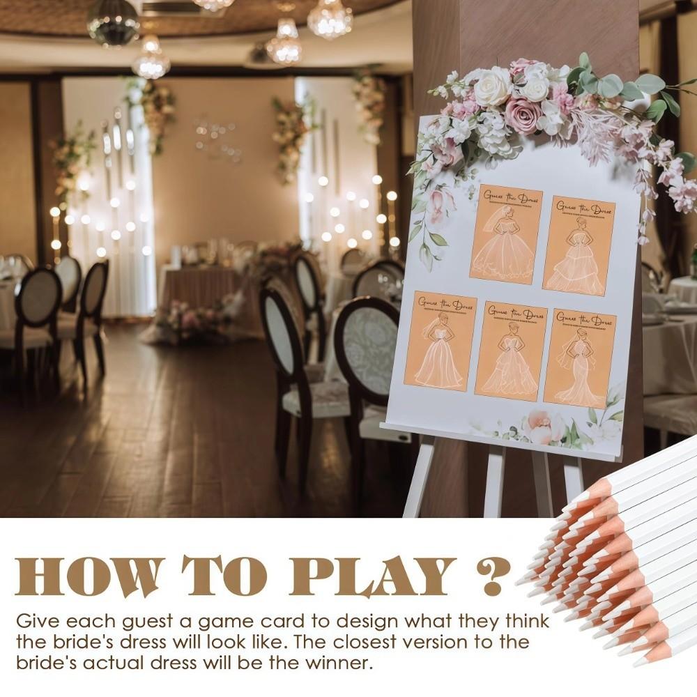 20 PZ Carte del Gioco Indovina l'Abito Matrimoniale Shower Divertenti Idee per Feste Forniture Per gli Invitati