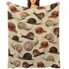 A Slew of Snails Throw Blanket Sleeping Bag Luxury Brand Vintage Luxury St Blankets