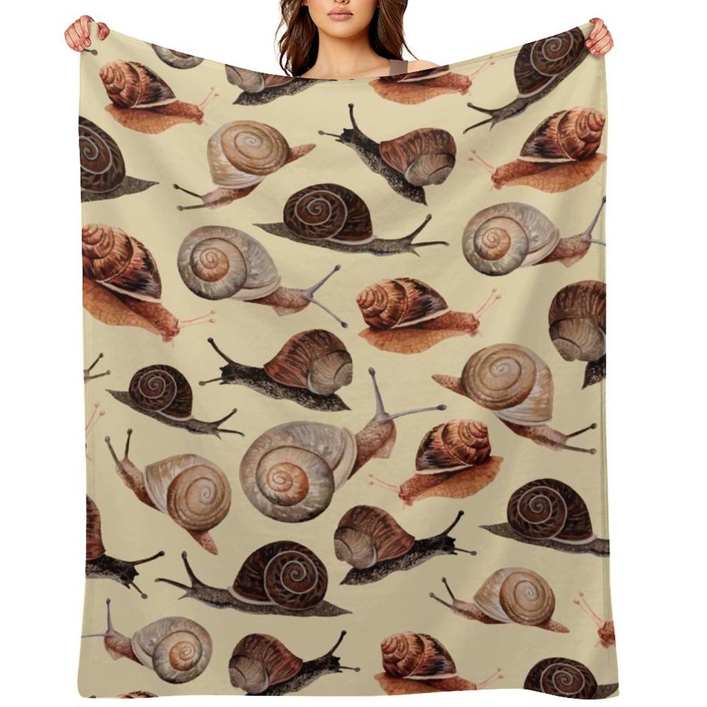 A Slew of Snails Throw Blanket Sleeping Bag Luxury Brand Vintage Luxury St Blankets