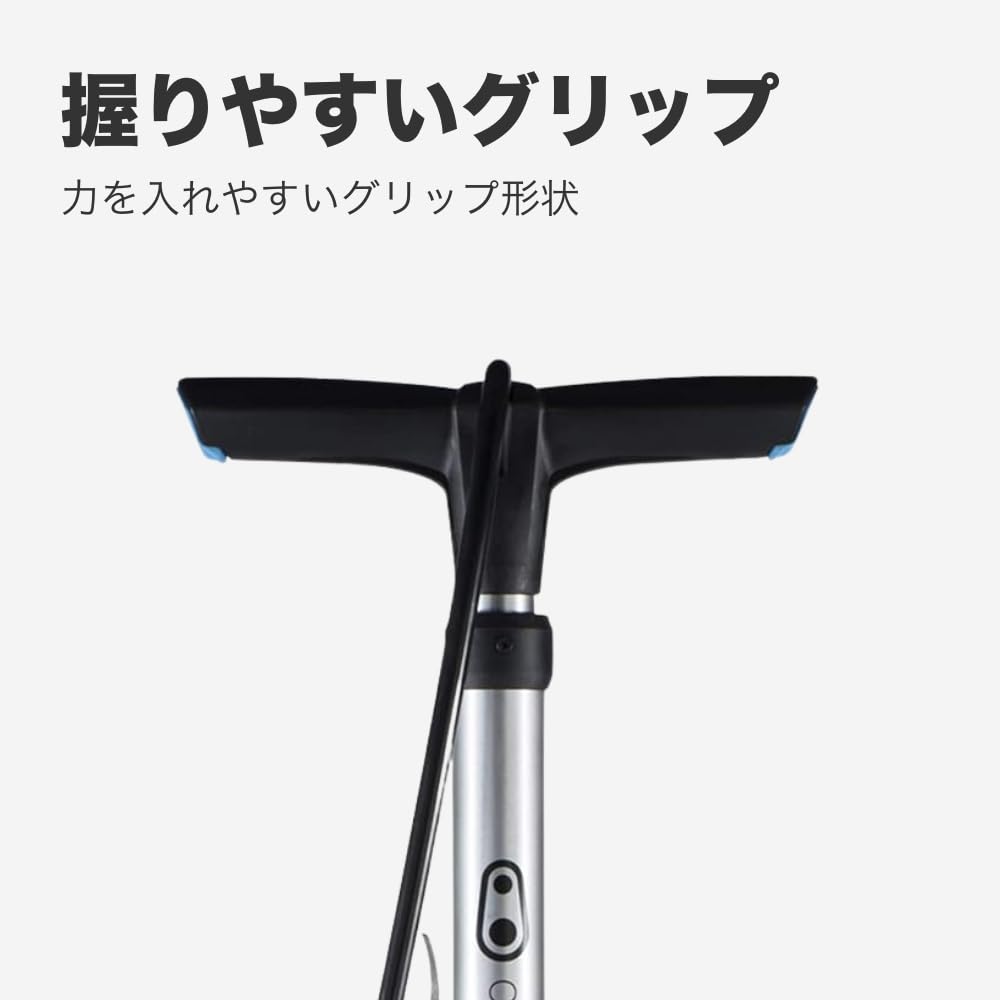 CRANK BROTHERS STERLING FLOOR Bicycle Pump, Silver